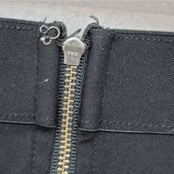 J. Crew Basic Solid Black Leggings Back Zipper Closure Pants Size 10R - Picture 4 of 6